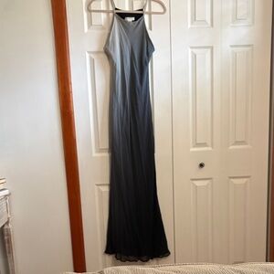 Express ombré grey Black Sleeveless Maxi Dress NWOT size 11/12